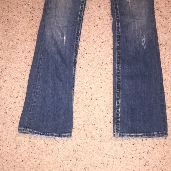 Miss me jeans unique cute bling  cow print flap pockets size 28 - Picture 11 of 16